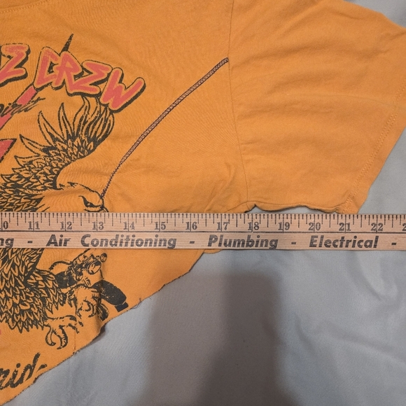 Occasion Orange Graphic Cropped Tee - Picture 4 of 7